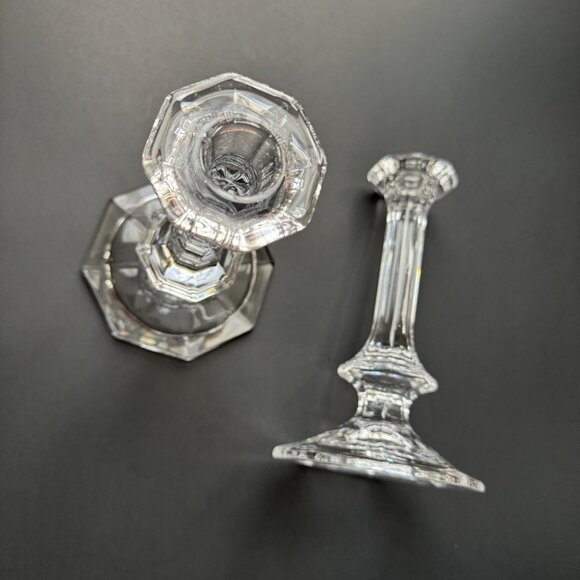 Crystal Candlestick Holder 8 Inch Tall - Picture 6 of 15